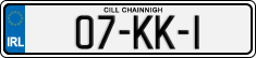 License plate of Ireland, Regular plates