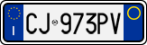 License plate of Italy, Cars (1994 year series)