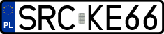 License plates of Poland, Regular car plates