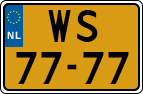 License plate of the Netherlands, Trailers