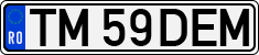 License plate of Romania, Regular plates
