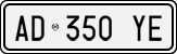 License plate of Italy, Cars (1994 year series)