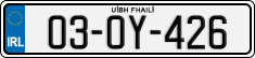 License plate of Ireland, Regular plates