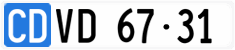 License plate of Switzerland, Diplomatic