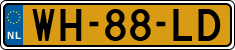 License plate of the Netherlands, Trailers