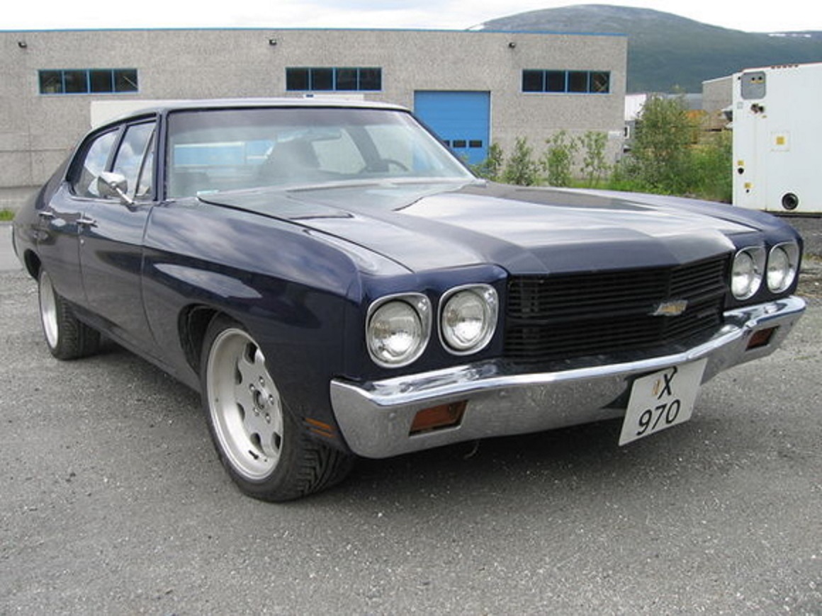 X-970, Chevrolet Chevelle 2nd gen 1970 4-door Hardtop (39; A-body), 2nd facelift, 1969–1970