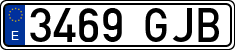 License plates of Spain, Ordinary (2000)