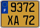 French license plate, FNI