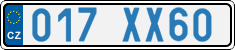 License plate of the Czech Republic, Diplomatic