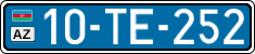 License plate of Azerbaijan, Public transport