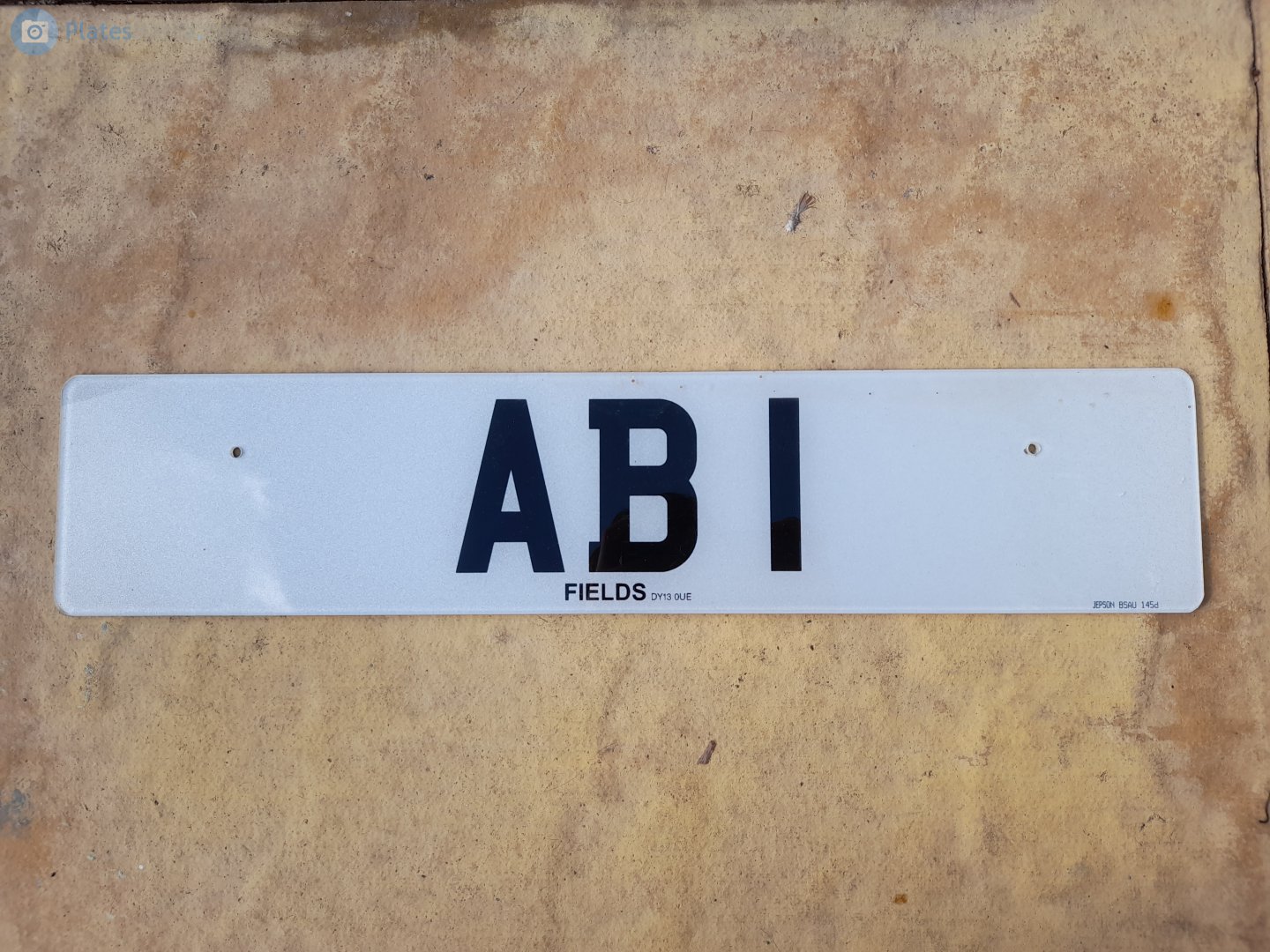 AB1, License plate without vehicle 