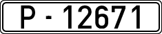 License plates of Spain, 1900 year series