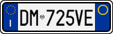 License plate of Italy, Cars (1994 year series)
