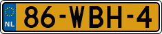License plate of the Netherlands, Trailers