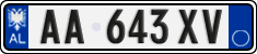License plate of Albania, Cars (2011)