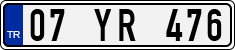 License plate of Turkey, Regular plates