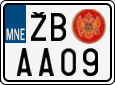 License plate of Montenegro, Scooters