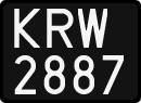 License plates of Poland, 1976 year system