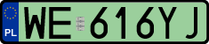 License plates of Poland, Electric vehicles