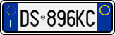 License plate of Italy, Cars (1994 year series)
