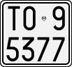 License plate of Italy, Motorcycles (1927 year series)