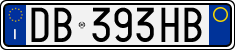 License plate of Italy, Cars (1994 year series)