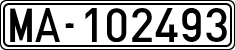 License plates of Spain, 1900 year series