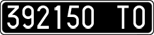 License plate of Italy, Cars (1927 year series)