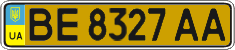License plate Ukraine, Public transport (2004)