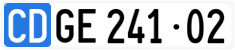 License plate of Switzerland, Diplomatic