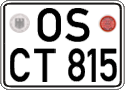 German license plate, Regular plates