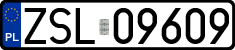 License plates of Poland, Regular car plates