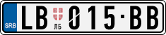 License plate of Serbia, Cars