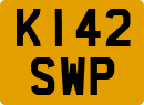License plate of the United Kingdom, 1983 year system