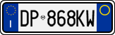 License plate of Italy, Cars (1994 year series)