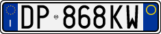 License plate of Italy, Cars (1994 year series)