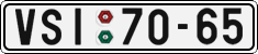 License plate of the Czech Republic, Cars (1960)