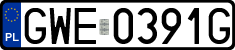License plates of Poland, Regular car plates