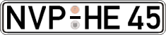 German license plate, Regular plates