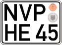 German license plate, Regular plates