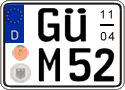 German license plate, Seasonal plates