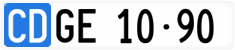 License plate of Switzerland, Diplomatic