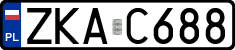 License plates of Poland, Regular car plates