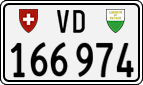 License plate of Switzerland, Cars