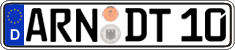 German license plate, Regular plates