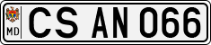 License plate of Moldova, Cars (1992)