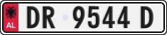 License plate of Albania, Cars (1993)