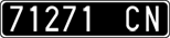License plate of Italy, Cars (1927 year series)