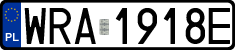 License plates of Poland, Regular car plates