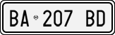 License plate of Italy, Cars (1994 year series)